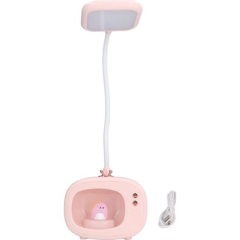 Lampe de table rechargeable USB portable, angle réglable, éclairage doux, forme mignonne, petite lampe de nuit changeante de couleur pour maison. (1/5)