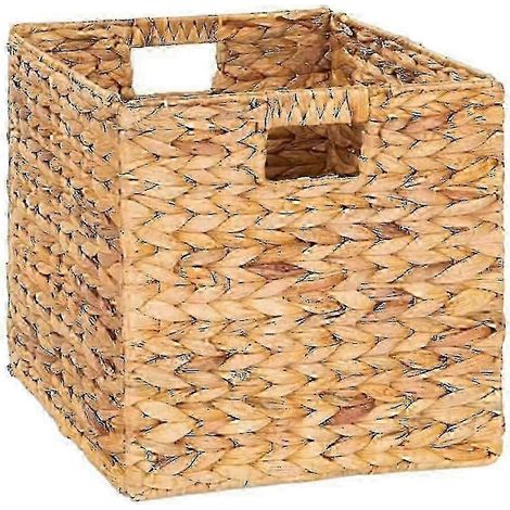 Cube rangement jacinthe d'eau - Organisation chambre - 30x30cm (1/4)