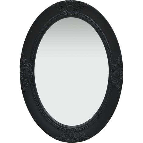 Espejo de pared estilo barroco negro 50x70 cm vidaXL