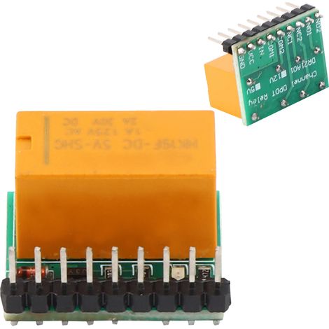 Composants et pièces du module de relais DPDT 5 V CC DR21A01 pour inversion de polarité (1/5)