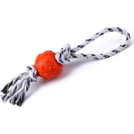 Interaktiver Puzzle-Seilball für Hunde, 13 Farben, für kleine und mittelgroße Rassen, Spiel zur geistigen Stimulation.