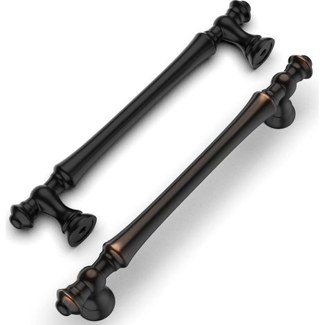 Stück Küchenschrankgriffe, ölgeriebene Bronze, 128 mm, Möbelgriffe aus Zinklegierung mit Schrauben, für Schreibtische, Schubladen, Schränke, Küchenschrank