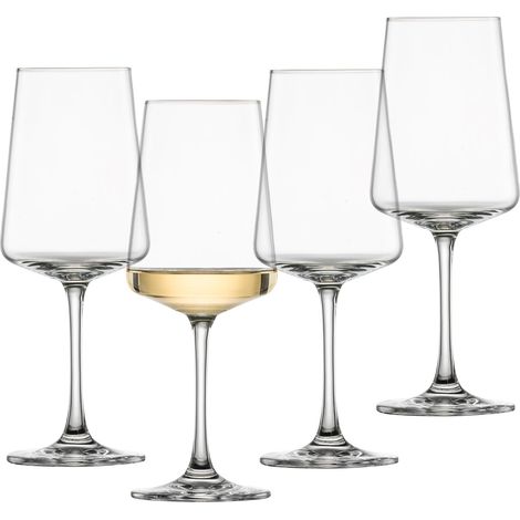 Verres à vin blanc MioVino set de 4, verres à vin modernes pour le vin blanc, verres en cristal résistant au lave-vaisselle, fabriqués en Allemagne art. n° 124050 (1/5)