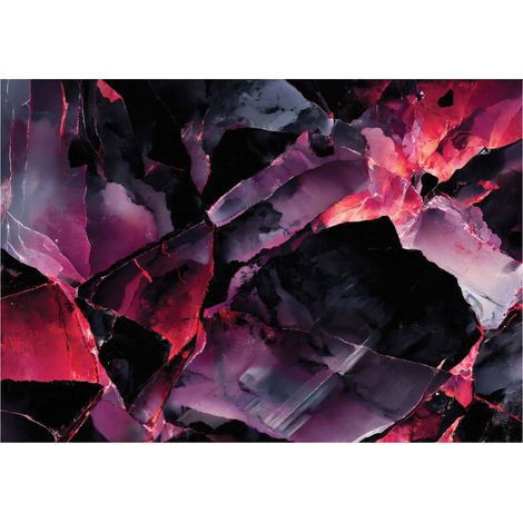 Fototapete Abstrakt 400x280 cm Rosa/Grau Hochwertige Vlies Einfache Montage (1/5)