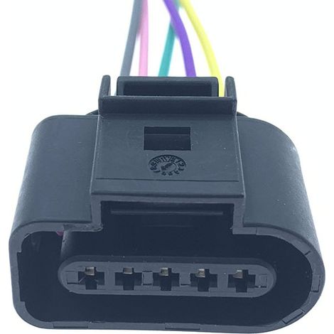 1J0973705 convient au connecteur à 5 broches du débitmètre d'air et du boîtier de direction de la nouvelle Volkswagen Audi C7. 1J0 973 705 -- Connecteur simple.
