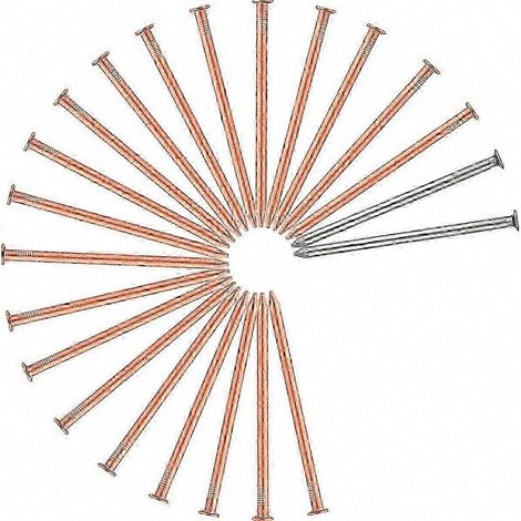 20 Kupfer-Baumstumpfentferner, 8,9 cm, Wurzelstopper mit 2 Stahlspitzen (1/5)