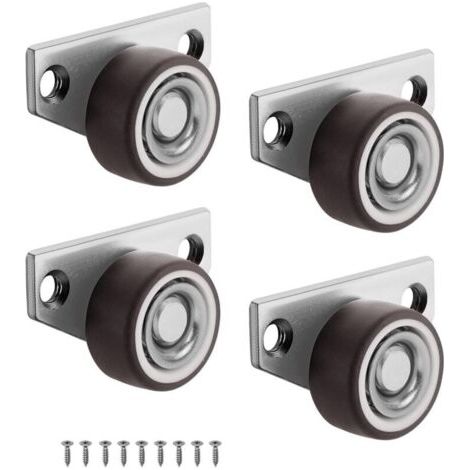 Pair Roulettes Roulette Meubles, Roulettes pour Meubles, Pivotante Roulettes Meubles, 4 Pièces Universelles Roulettes Fixes pour Meubles Amovibles Roulettes Pivotantes, Petites Rotatives (1/4)