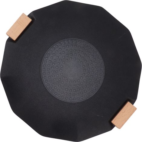 Poêle à barbecue antiadhésive à chauffage uniforme et bonne isolation thermique, idéale pour les fêtes et le camping (40 cm / 15,7 pouces). Parfaite pour les fêtes et le camping. (1/5)