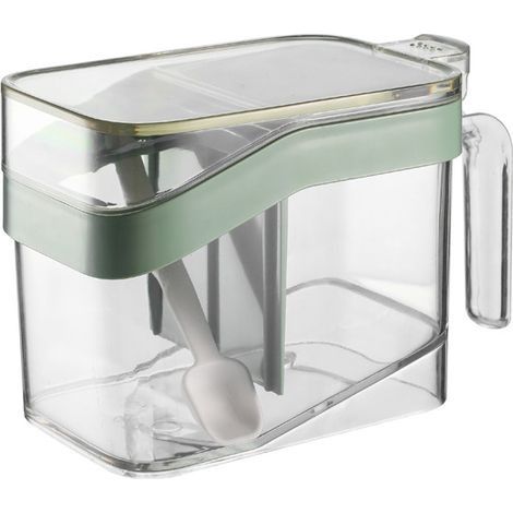 Récipients à condiments avec couvercles, bocaux de stockage d’assaisonnement avec couvercle, pots de contenants de condiments, boîte d’assaisonnement Récipient à sel (1/5)