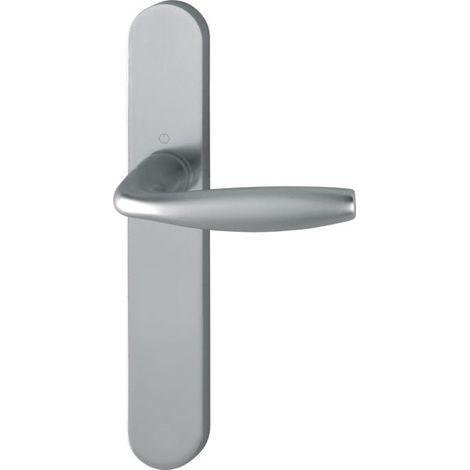 garniture hoppe en aluminium sur plaque courte new york pour batiments publics a frequent