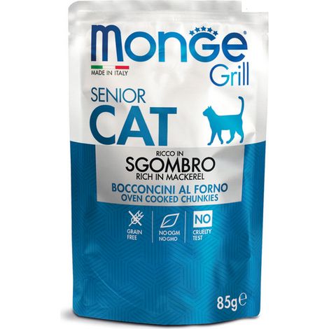 Monge Cat Grill Senior Sgombro bustina 85g