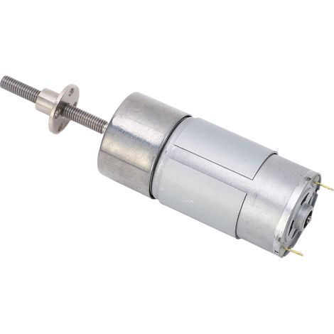 Gleichstrom-Getriebemotor mit hohem Drehmoment, M6 x 50, einstellbare Mikrodrehzahlreduzierung, Motor für elektrische Lüfter, 12 V DC, 107 U/min (1/5)