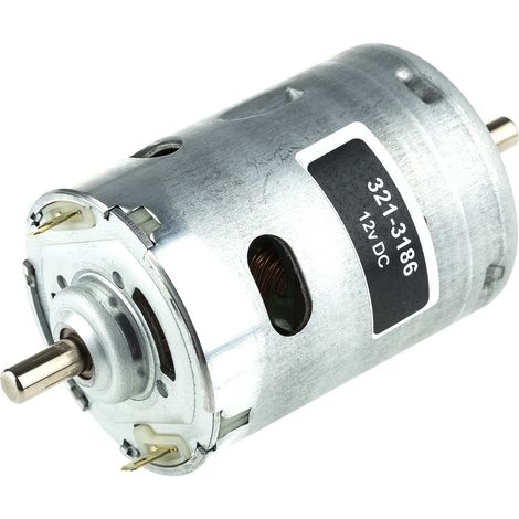 Moteur à courant continu RS PRO, 12 V c.c., 38,73 W, 4340 tr/min., dia. de l'arbre 6.35mm ( Prix pour 1 )