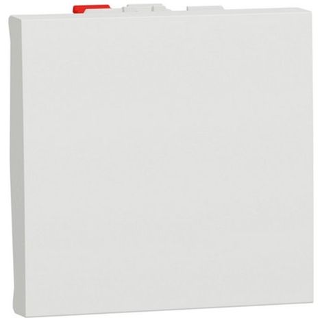 Bouton poussoir large Schneider Serie New Unica Blanc polaire (1/2)