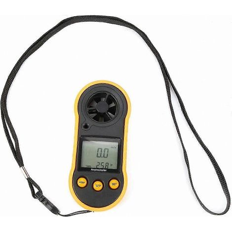 Anémomètre numérique portable pour la mesure de la température et de la vitesse du vent (1/5)