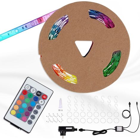 LED Band LED Stripe Außen Dimmbar 1 Meter RGB IP44 30W weiß Kunststoff Briloner