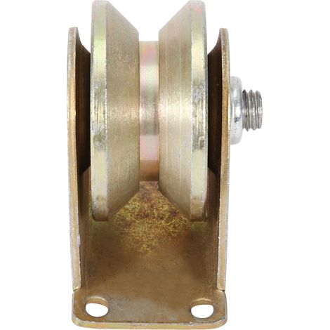 2 Roulettes en Acier pour Portail Coulissant, Roue en V de 60mm, Rail pour Porte Coulissante (1/5)