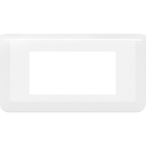 Plaque horizontale Mosaic Legrand 4 modules Finition: Blanc