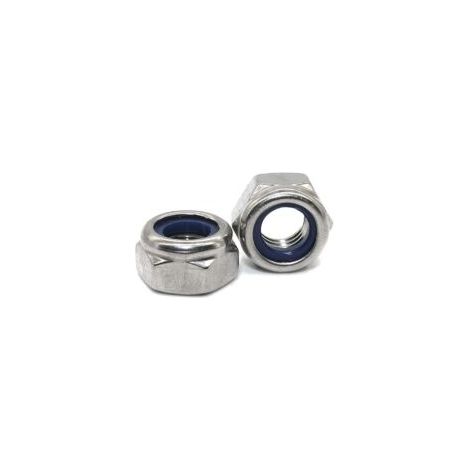 Verzinkte Stahl-Sicherungsmuttern M10, 25er-Packung. Sechskant-Sicherungsmuttern, ideal für Zimmerei, Bauwesen, Sanitärinstallationen und weitere Anwendungen. – Crezuo