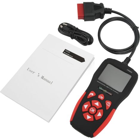 Scanner OBD2, lecteur automatique de codes d'erreur moteur pour le diagnostic automobile, adapté aux camions légers, SUV, minifourgonnettes et véhicules hybrides. (1/5)