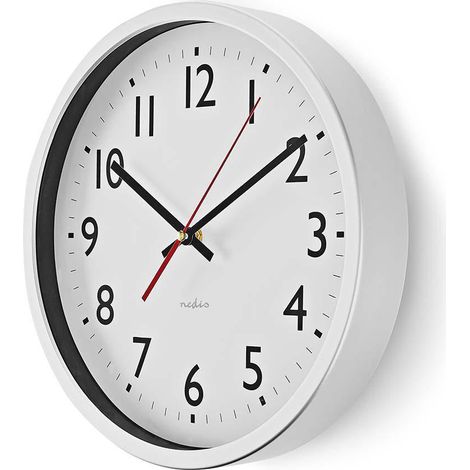 Reloj de pared 30 cm Blanco (1/4)