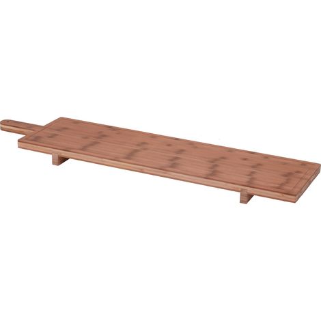 XXL Holz Servierbrett massiv - 100x26 cm - Käsebrett Tapas Brett Servierplatte