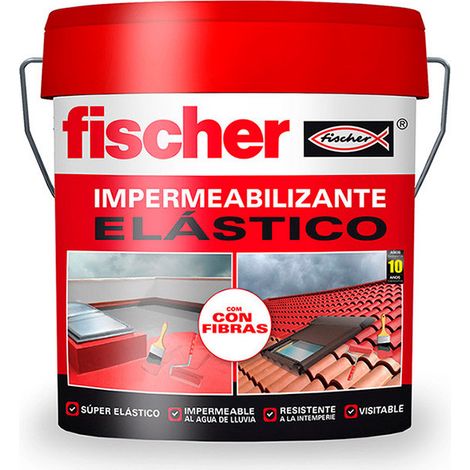 Imperméabilisant Fischer Rouge Fibres étanchéité Renforcée Avec Fibres Pour Toitures Et Murs. - Fischer
