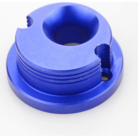 GOOFIT 2-Flush Air Filter Aluminum Base Blue Metal Air Filter Base (1/4)