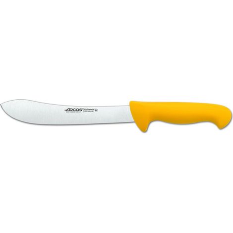 Coltello Macellaio Arcos 2900 Giallo 20 Centimetri Acciaio