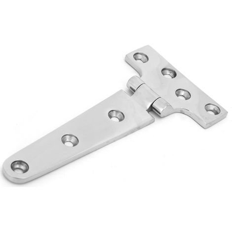 Charnière en T en acier inoxydable épais pour porte d'entrée ou portail, 151 x 75 x 4,5 mm (1/5)