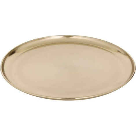 Plateau Déco en Métal "Gold" 37cm Doré