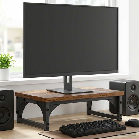vidaXL Monitor Stand Old Wood 37 x 23 x 14 cm Engineered Wood (1/5)
