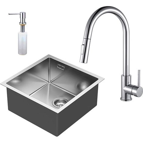 LLAVISAN 835011 ABSOLUT Pack Fregadero 40+Grifo Brook+Dispensador - ref: 835011 (1/5)