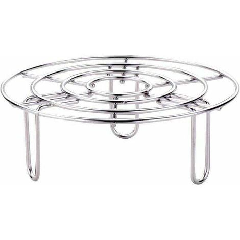 Griglia rotonda in acciaio inossidabile da 16/20/24 cm, cestello per cottura a vapore resistente per Instant Pot/accessori per cottura a vapore a pressione (1/4)