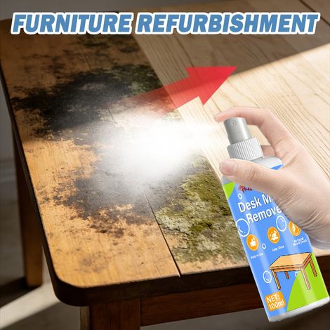 Schimmelentferner-Spray für Holzmöbel, speziell zur Entfernung von Schimmelflecken und Stockflecken, WD Schneidebrettentferner für Massivholzschränke. (1/5)