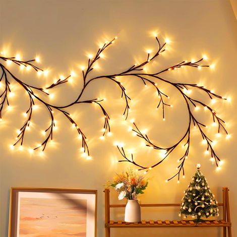 Arbre Lumineux LED, Illuminated Murale Interieur Vine Décoration, Decoration Murale Interieur Lumières de Vigne d'arbre 144 LEDs Décoration de Noël Chambre Maison (1/5)