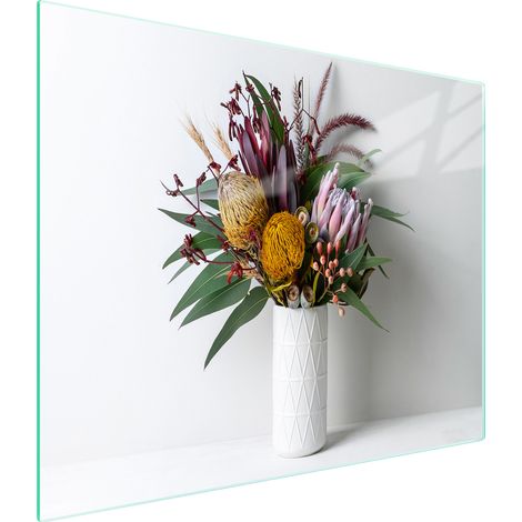 TAGLIERE IN VETRO 52x30 FIORI (1/5)