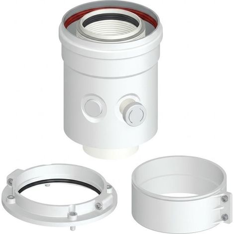 Partenza verticale coassiale m/f Ø60/100 universale stabile pac pacpv u1