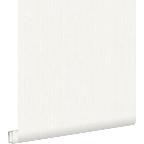 papier peint uni avec structure en denim jeans blanc cassé  - ESTAhome (1/5)