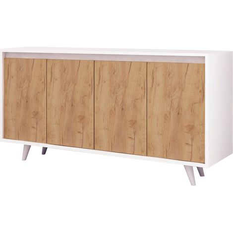 Holz Buffet "Nossa" - 140 x 40 x 86 cm - Braun