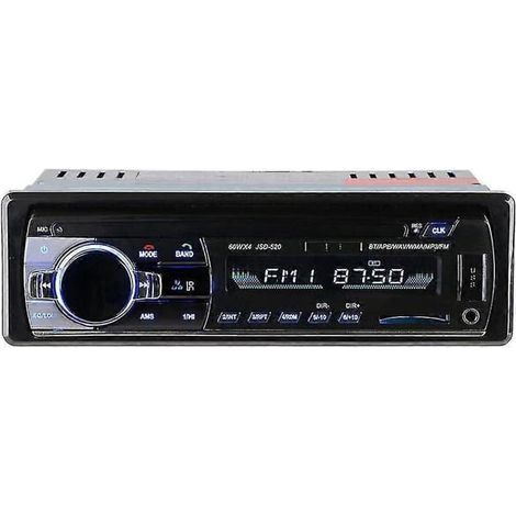 Autoradio 1 DIN avec lecteur DVD/CD/MP3, USB/SD, radio FM et entrée auxiliaire, écran LCD intégré (1/3)