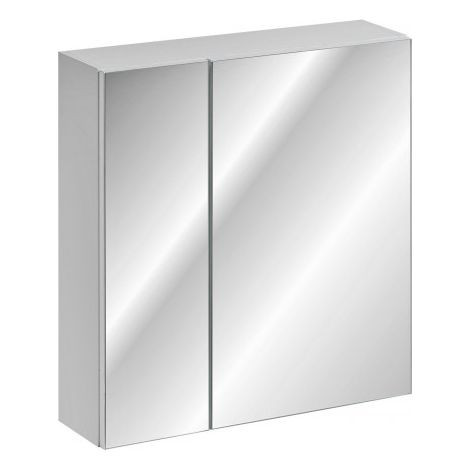 Cabinet miroir de salle de bain - Blanc - H 65 x L 60 x P 16,8 cm - Camille White - Livraison gratuite