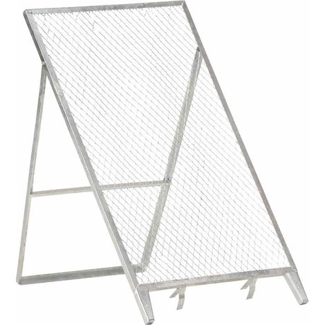 Tamis de jardin pour terre et compost en acier galvanisé tamis de sol pliable 60 x 85 x 89 cm (1/5)
