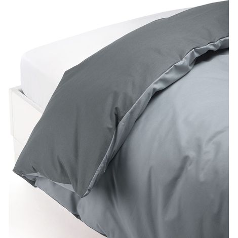 CALEFFI Completo Lenzuola Matrimoniale In Cotone Grigio (1/2)