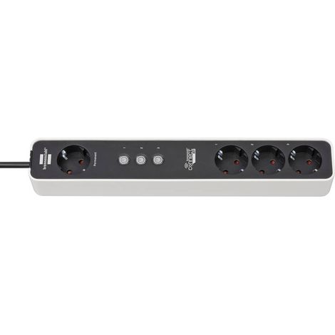 Brennenstuhl 1153240627 Multipresa Bianco, Nero Schuko 1 pz. (1/5)
