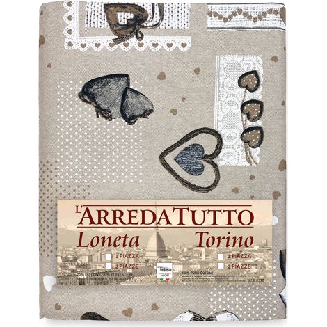 TELO ARREDO Copritutto GRAN FOULARD Copriletto COPRIDIVANO Tessuto MIROS HOLLY BEIGE 1 PIAZZA (1/5)