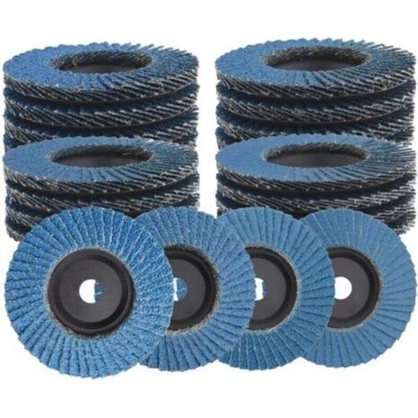 16 x Flap Discs Diameter 76 mm 40/60/80/120 Grit for Angle Grinder, Flap Disc, Grinding Disc for Metal, Wood (1/5)