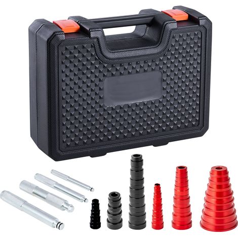 Mophorn Set di estrattori e separatori per cuscinetti, 43 pezzi con 39 boccole, albero di impugnatura, kit di utensili per installazione e rimozione boccole con custodia resistente
