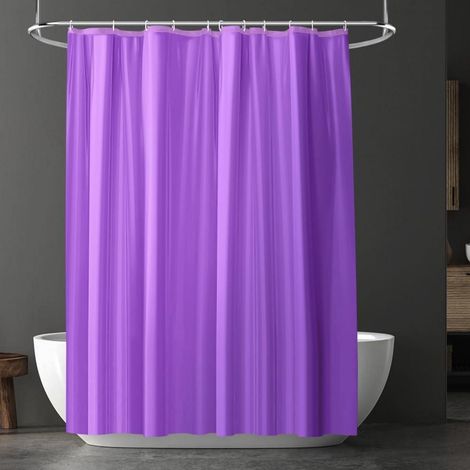 Duschvorhang 180x180 cm Anti-schimmel Wasserdicht PEVA Lila (1/5)
