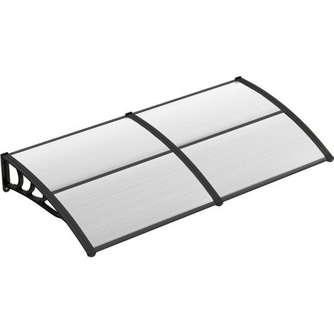 199 x 99 cm vordach fur haustur uberdachung hausturvordach pultvordach transparent